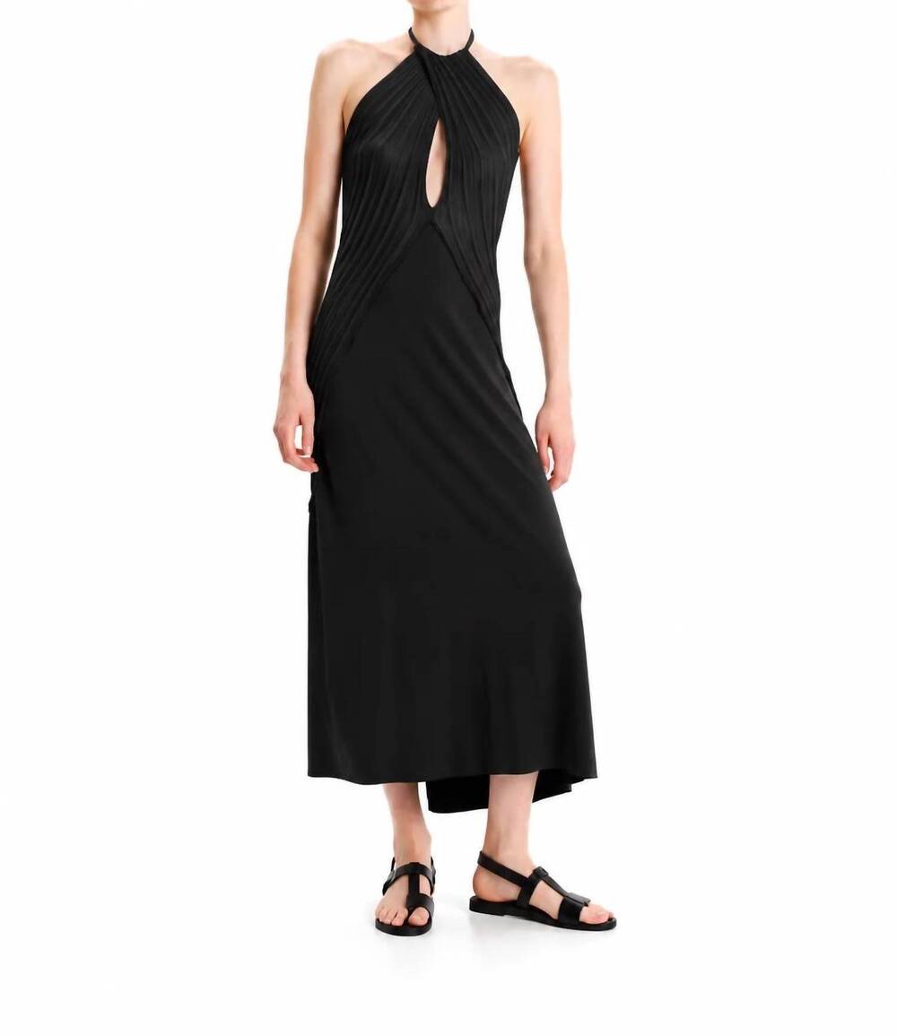 NEW KOURBELA archetypes knit maxi dress in black